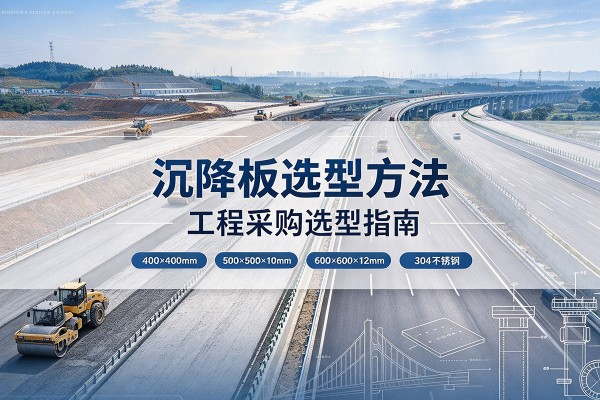 沉降板选择方法