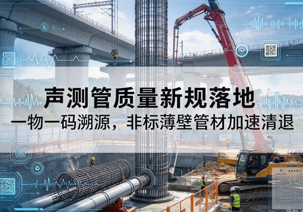 声测管质量新规落地，一物一码溯源，非标薄壁管材加速清退