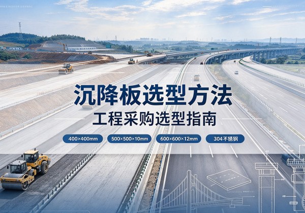 沉降板选择方法
